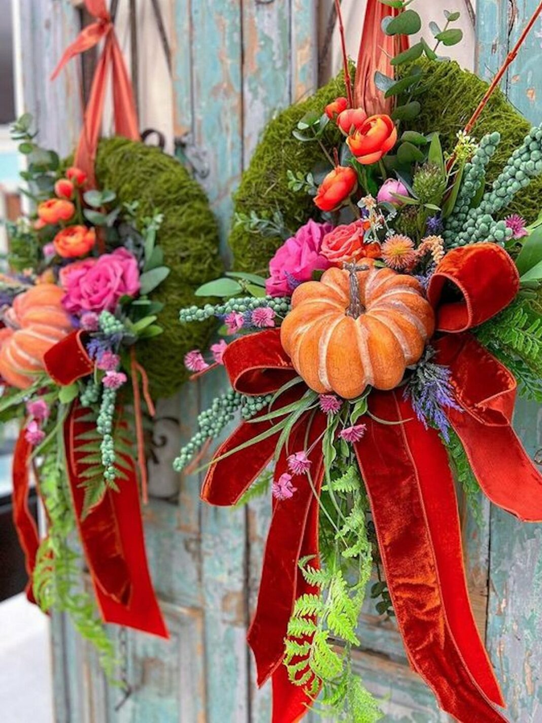 2 beautiful and unique fall wreaths to make and hang.