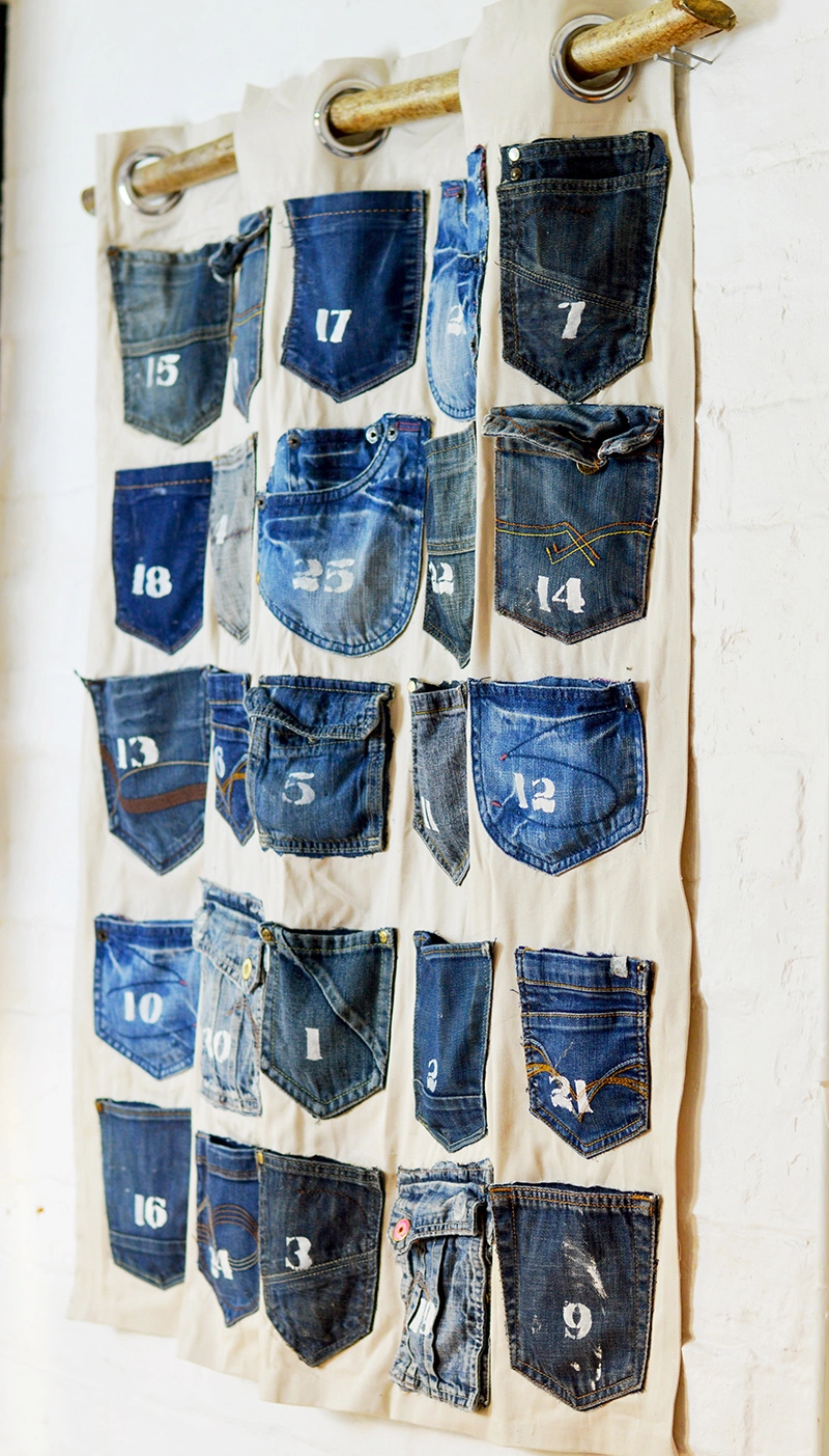 jeans pockets advent calendar